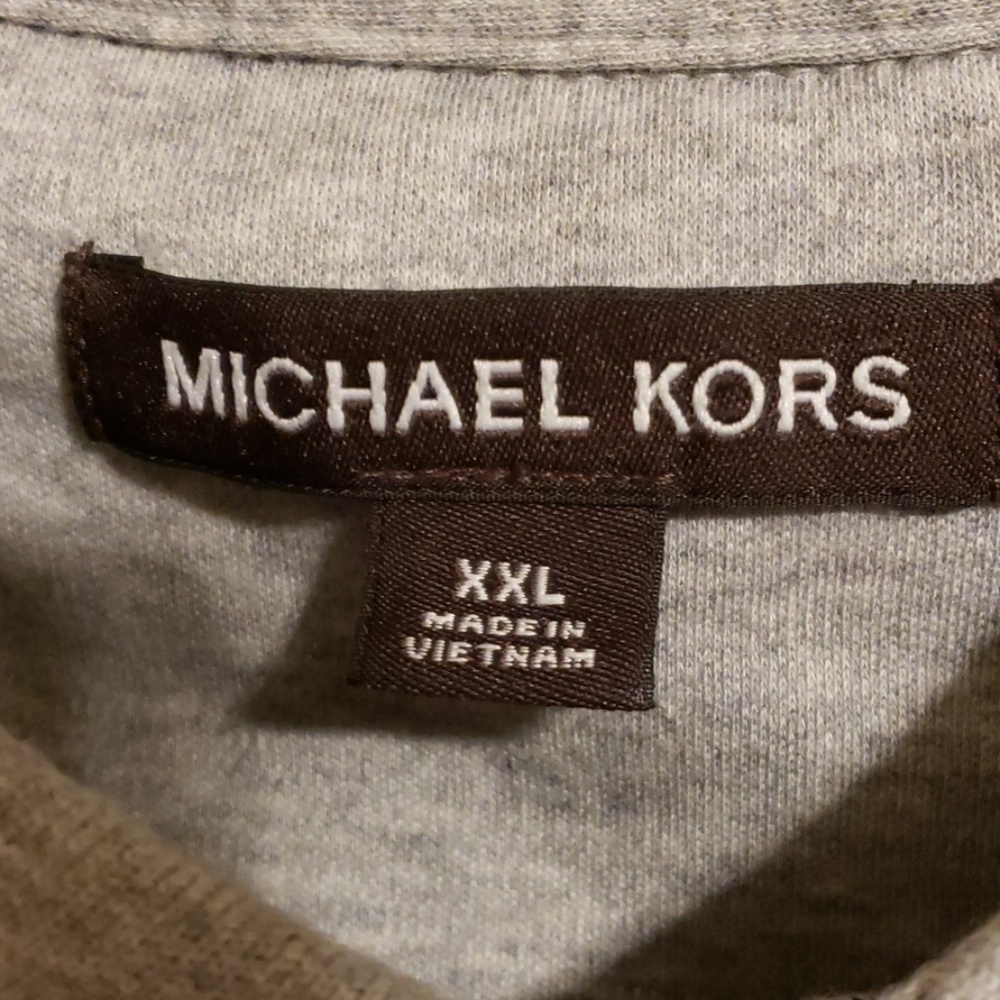 Grey & black Michael Kors soft polo xxl - Picture 2 of 5